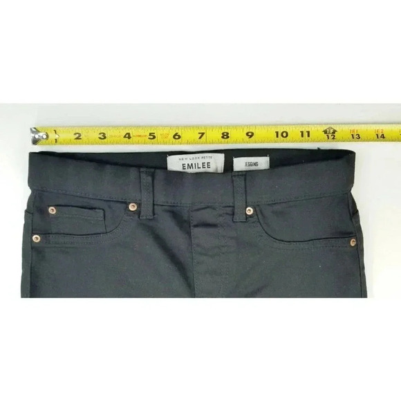 New Look Petite Emilee 27X26 Black Pull Up Jegging Denim Jeans Size 4 - Picture 2 of 12